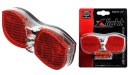 ZADNÉ SVETLO KUFOROVÉHO SVETLA SILNÉ ZADNÉ X-LIGHT 3 SUPER LED NA BATÉRIU XC-105