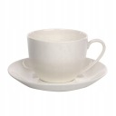 Krémová porcelánová šálka s podšálkou Bella 270ml