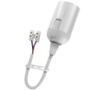OPRAVNÁ LAMPA E27 BIELA ​​15CM S KOCKOU LH/E27