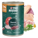 PAN MÄSO s bylinkami mokré krmivo pre psov Paštéta Duck 400g