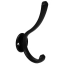 VYSOKÝ KOVOVÝ HÁČIKOVÝ VEŠIAK NA RETRO STENU OBLEČENIE DVOJITÝ 12 CM AMIX
