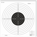 Strelecký terč 50 ks vzduchová zbraň TS14x14