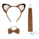 FOX set Kostým líška uši tail motýlik