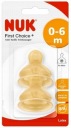 NUK First Choice+ Latexový cumlík na fľašu 0-6m Veľkosť 1M 2 ks Mlieko