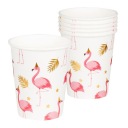 SUPER poháre Hawaiian Flamingos 10 ks 52497