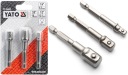 SET YATO HEX ADAPTÉR PRE ZÁSUVKY 1/4 3/8 1/2