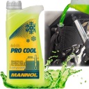 MANNOL PRO COOL -40°C/+135°C motorová chladiaca kvapalina GREEN FLUO 1L