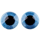 GLITTER BLUE MASKOT EYES 40 mm