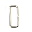 RÁM 30x10mm STRIEBORNÝ 1ks pre popruh na tašku 7760