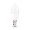 LED žiarovka na sviečku 6W E14, TEPLÁ BIELA ​​3000K