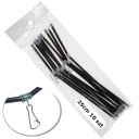 Rúrka proti zamotaniu 25 cm, ohnutá s grunt feeder grafikou, 10 kusov