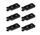 LEGO Modified Plate 1x2 Clip Black Black 6 kusov 6336989 63868