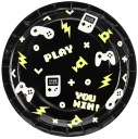 Papierové taniere Herné Gamepady 6 kusov 23 cm Narodeniny