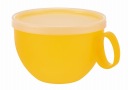 JUMBO XXL HRNÍČEK NA KÁVU A ČAJ PLASTOVÝ S viečkom 550ML MIX COLOR SG
