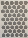 Nábytkové čiapky samolepiace 14mm - monumental grey - 50 ks.