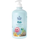 FAMILY FRESH Pre deti 2v1 SPRCHOVÝ GÉLOVÝ ŠAMPÓN s pumpičkou do VANE 1L