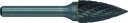 Fréza rotačný pilník zahrotená oceľ 6x18x6 G Krypton