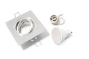 STRIEBORNÉ HALOGÉNOVÉ SVIETIDLÁ + LED 8W + GU10 SET