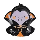 Halloweenske papierové TANIERE Dracula 6 ks