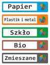 Nálepky na uľahčenie triedenia 5 frakcií