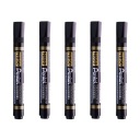 Pentel N850 okrúhly permanentný popisovač čierny 5 ks