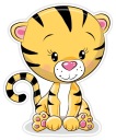 DEKORÁCIA NA STENU NÁLEPKA NA STENU - ZVIERATÁ - TIGER
