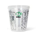 HRNČEK, PLASTOVÁ NÁDOBKA S ODDELENÍM, 2240ml