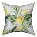 Obliečka na vankúš JASIEK VANKÚŠ 40x40 LEMON FLOWERS potlač polyester