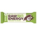 BOMBUS Raw Energy tyčinka kokos - bezlepkové kakao
