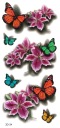 Umývateľné tetovanie pre deti BUTTERFLIES 3D34