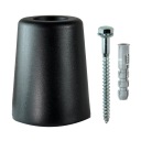 NÁRAZNÁ ZARÁŽKA PRE ZÁMOK GARÁŽOVÝCH DVERÍ 60mm ČIERNA SILNÁ