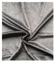 Hladký fleece, materiál VELVET MINKY 02 - GRAFIT, super mäkký a nadýchaný