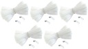 Špirálová páska na zips 3 mm zips BIELY 5 metrov + 10 zipsov