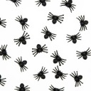 Halloweenske konfety Spiders black 100ks dekoračné plastové chrobáčiky