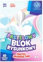 ASTRA A4 BLOK NA KRESLENIE 80g/10 FAREBNÝ pastel