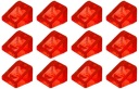 LEGO 54200 SKOS 1x1 trans červená (3g) 12 ks.