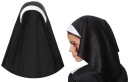 Kornútová pokrývka hlavy Mníška Veil Halloween kostým mníšky