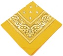 bandana BANDAM šatka školská tmavožltá