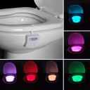 LED RGB WC lampa + senzor POHYBU a SÚMRAK