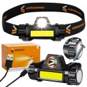 COB HLAVOVÁ LAMPA 4v1 VODODOLNÁ HLAVOVÁ LAMPA S MAGNETOM SILNÝM