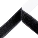 LuxTextil VELCRO PÁSKA SO SAMOLEPIACIM LEPOM 20 mm SADA ČIERNA 1 meter