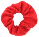 RUBA NA VLASY RED VELUR SCRUNCHIE