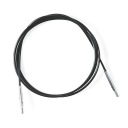 KnitPro Swivel 360° čierne otočné náhradné pletacie ihlice - 120 cm