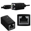 LAN KONEKTOR KONEKTOR RJ45 - RJ45 ETHERNETOVÝ SIEŤOVÝ ADAPTÉR S PREDĹŽOVAČOM