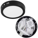 LED panel + napájací zdroj Čierne okrúhle stropné svietidlo 6W 4000K 11cm