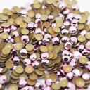 Kovové termotrysky na odevy Taniere ružové 4mm 100