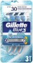 Gillette Blue jednorazový holiaci strojček, 3 ks.