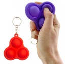 SENSORY TOY PUSH BUBBLE POP IT KEYRING