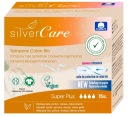Bavlnené tampóny SilverCare Super Plus (bez aplikátora), savé, 15 ks