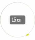 Obruč na lapač snov 15cm BIELA